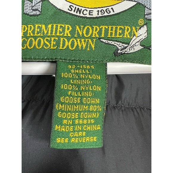 Cabela’s Premier Northern Goose Down Vest Blue Puffer Outdoor Gear Men’s Medium - Picture 9 of 9